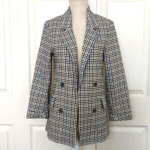 Love Tree Black Plaid Blazer